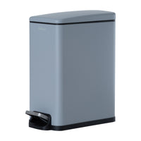 10L Slim Soft-Close Pedal Bin Grey