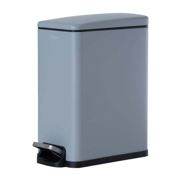 10L Slim Soft-Close Pedal Bin Grey
