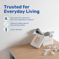 BetterWare Laundry Durable Steel Core Clothes Line