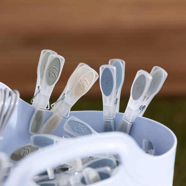 BetterWare Laundry Pack of 20 Secure Rubber Grip Pegs