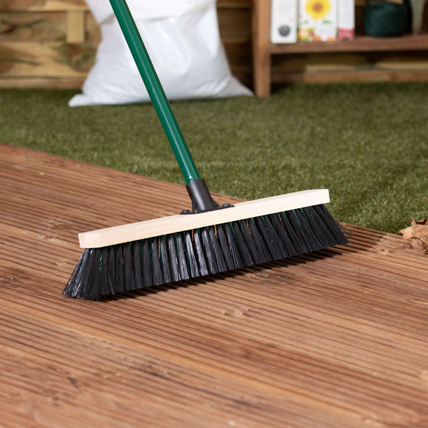 BetterWare Outdoor Brushware 18" Broom with 137cm Heavy-Duty Handle
