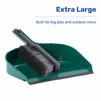 BetterWare Outdoor Brushware Jumbo Dustpan & Brush Set