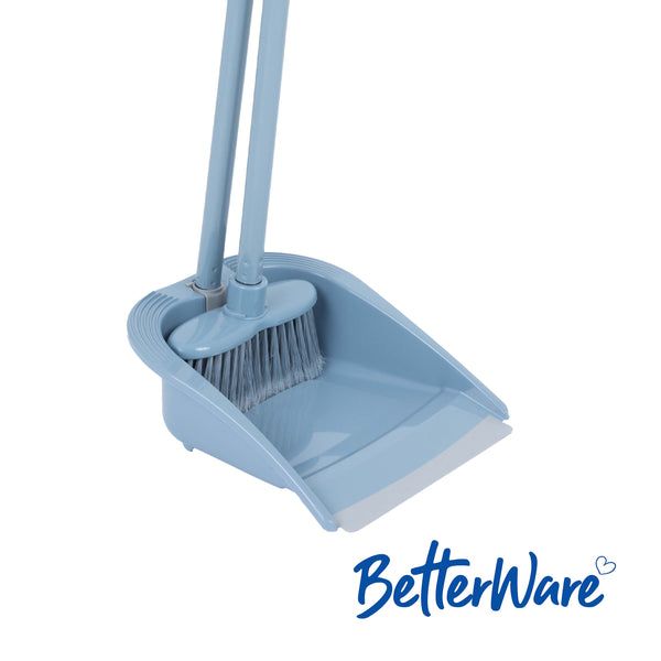 BetterWare Everyday Cleaning Long Handled Dustpan & Brush Set
