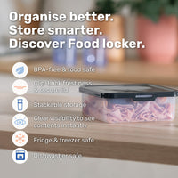 BetterWare 17cm Square Food Locker Box