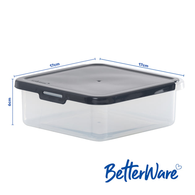 BetterWare 17cm Square Food Locker Box 1.2L