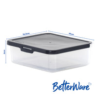 BetterWare Rectangular Food Locker Box (19cm x 16.5cm) 1.33L