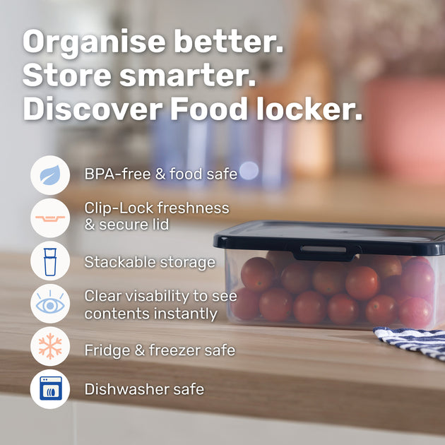 BetterWare Rectangular Food Locker Box (19cm x 14.5cm)