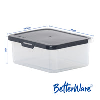 BetterWare Rectangular Food Locker Box (19cm x 14.5cm) 1.5L