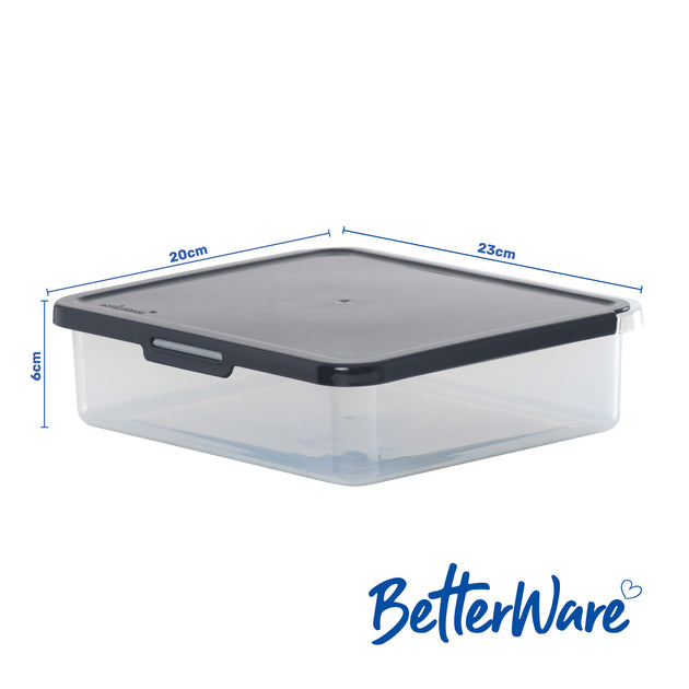 BetterWare 23cm Rectangular Food Locker Box 2L