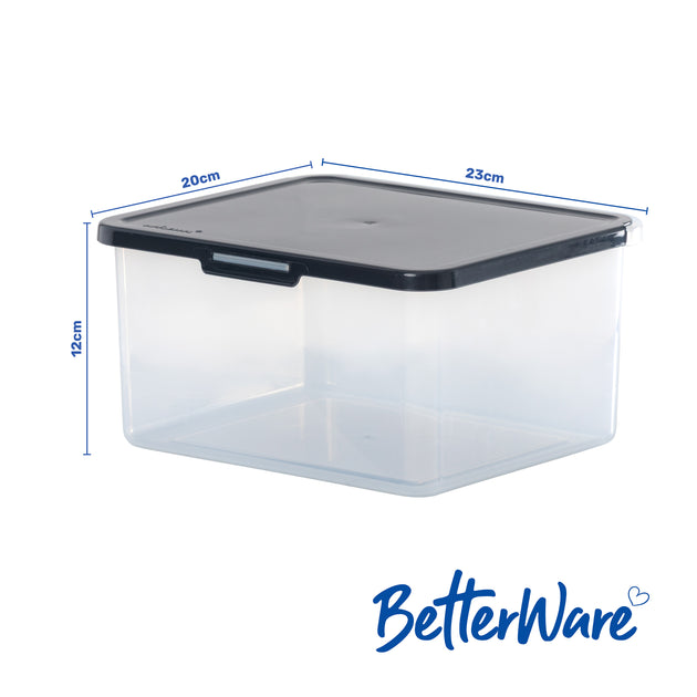 BetterWare 23cm Rectangular Food Locker Box 4.1L