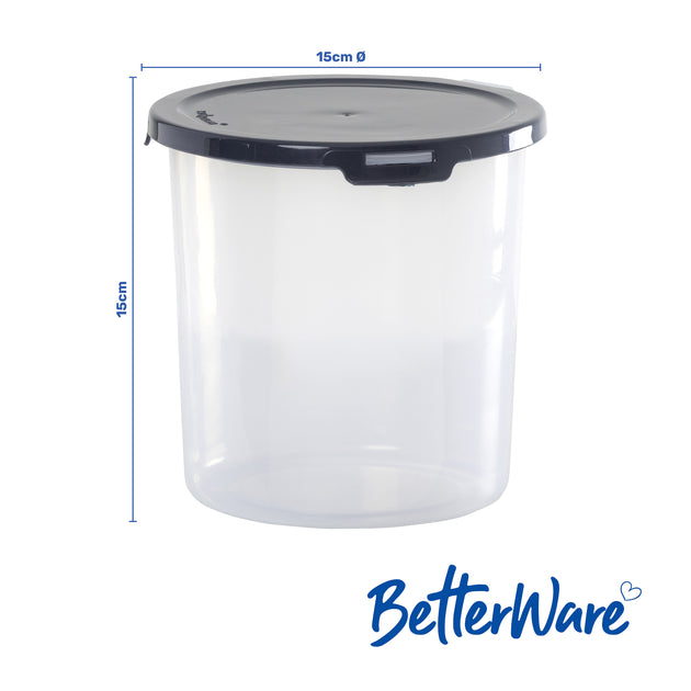 BetterWare 15cm Round Food Locker Box 1.8L