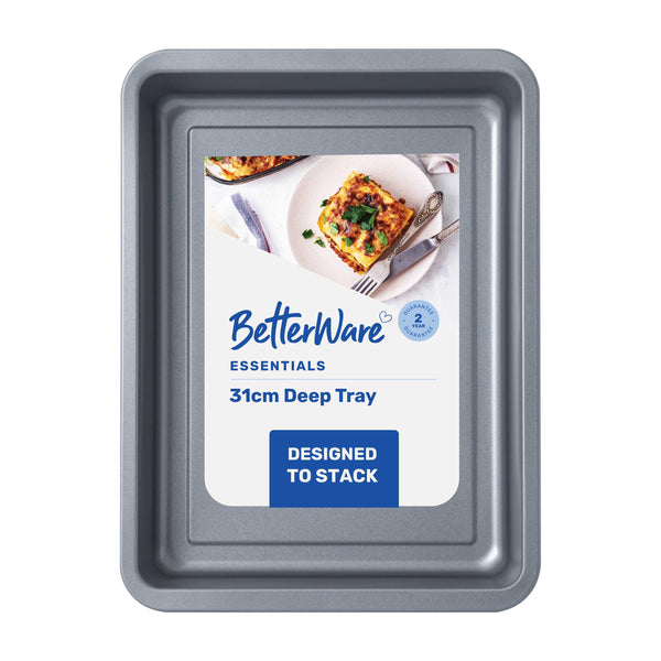 BetterWare Essentials 31cm Non-Stick Deep Tray