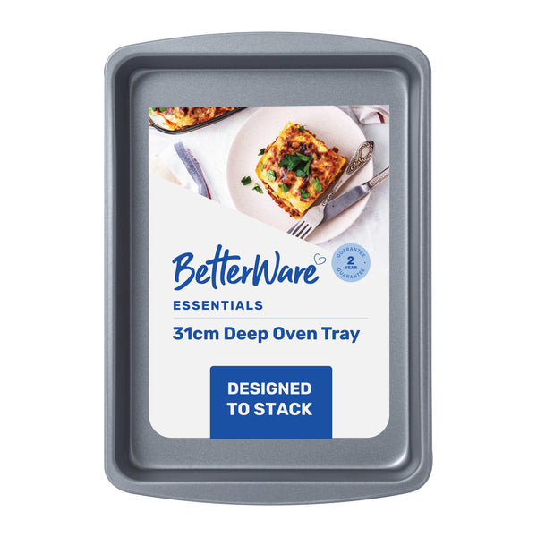 BetterWare Essentials 31cm Non-Stick Deep Oven Tray