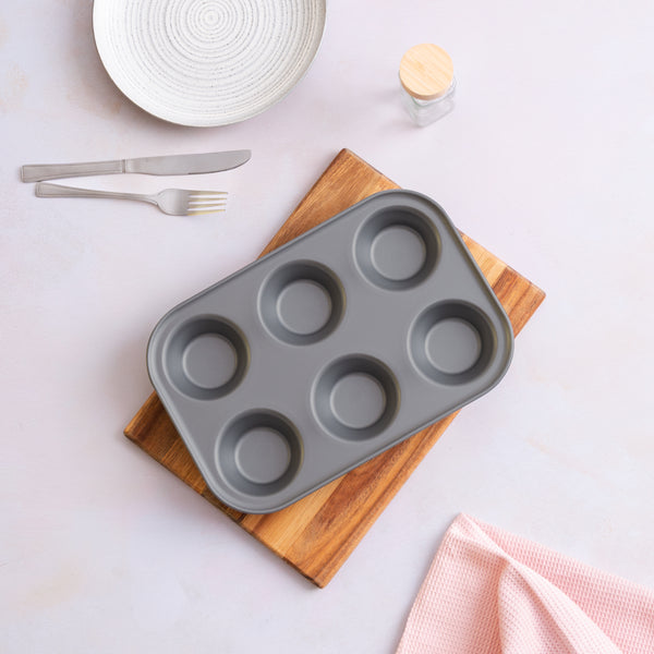 BetterWare Essentials 6-Cup Non-Stick Muffin Tin