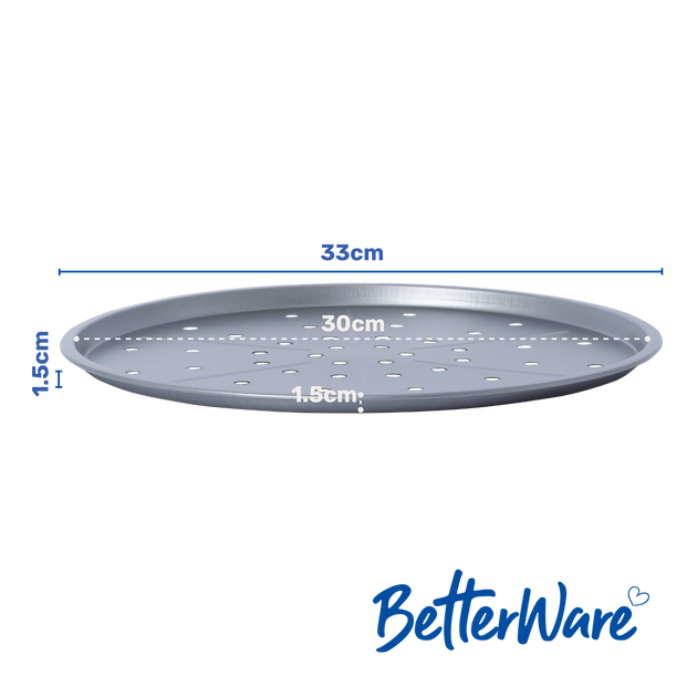 BetterWare Essentials 33cm Non-Stick Pizza Tray Single