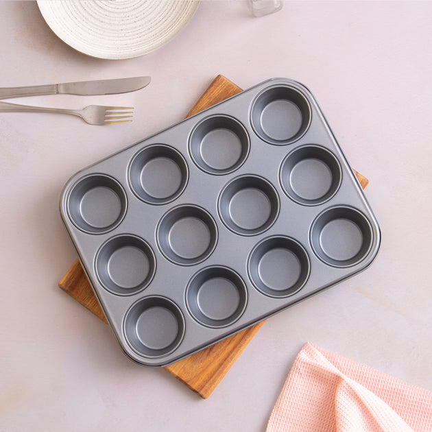 BetterWare Essentials 12-Cup Non-Stick Muffin Tin