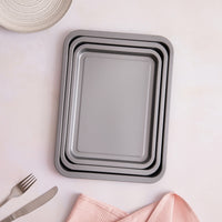 BetterWare Essentials Set 3 of Non-Stick Stacking Oven Trays