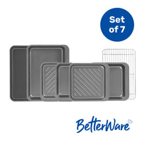 BetterWare Stack Ease 7-Piece Bakeware Set