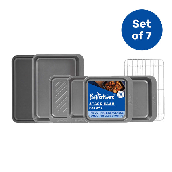 BetterWare Stack Ease 7-Piece Bakeware Set