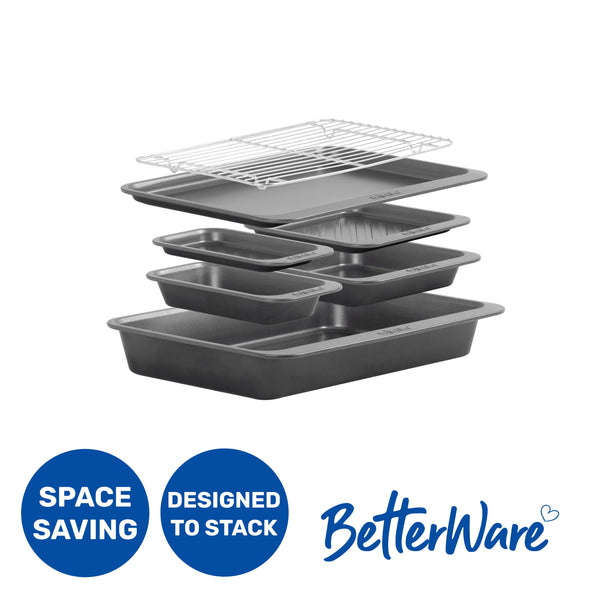 BetterWare Stack Ease 7-Piece Bakeware Set