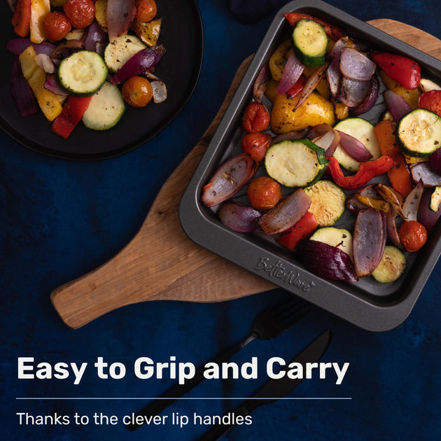 BetterWare Stack Ease 2-Piece Medium Roaster & Tray Set