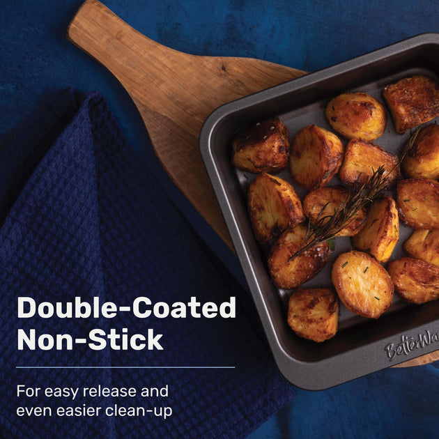 BetterWare Stack Ease 2-Piece Medium Roaster & Tray Set