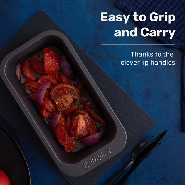 BetterWare Stack Ease 2-Piece Small Roaster & Tray Set