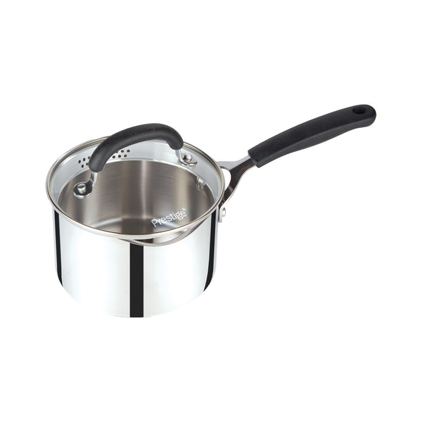 Prestige Made to Last 16cm (1.9lt) Stainless Steel Straining Saucepan