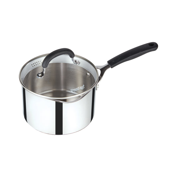 Prestige Made to Last 18cm (2.6lt) Stainless Steel Straining Saucepan