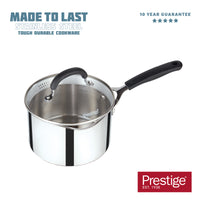 Prestige Made to Last 18cm (2.6lt) Stainless Steel Straining Saucepan