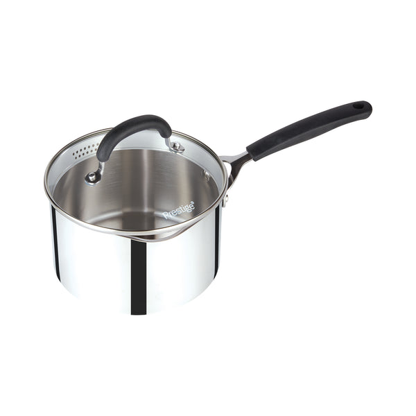 Prestige Made to Last 20cm (3.5lt) Stainless Steel Straining Saucepan