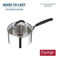 Prestige Made to Last 20cm (3.5lt) Stainless Steel Straining Saucepan