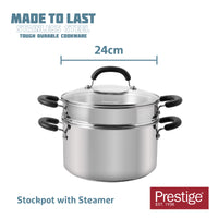 Prestige Made to Last 24cm Stainless Steel Stockpot