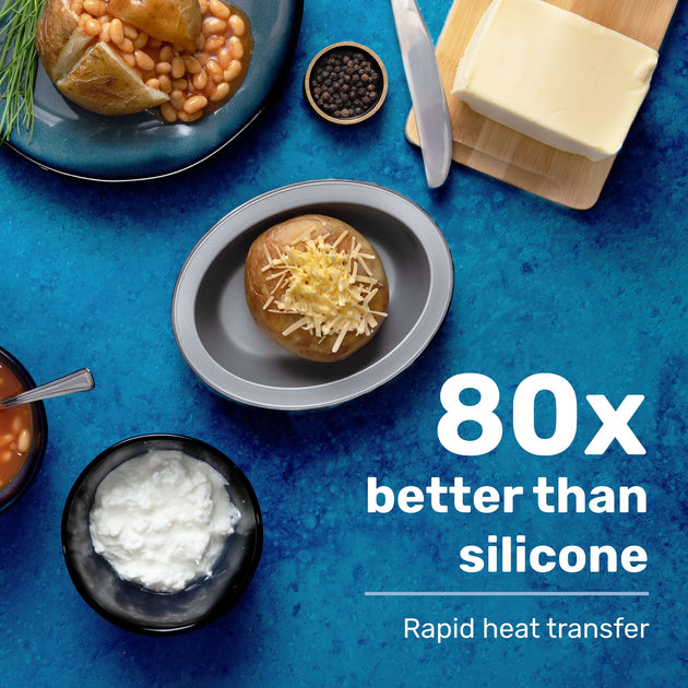 BetterWare Air Fryer Accessories Set of 2 Premium Coated Round Tins