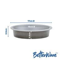 BetterWare Air Fryer Accessories Set of 2 Premium Coated Round Tins
