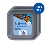 BetterWare Air Fryer Accessories Set of 2 x Premium Coated Square Tins 21cm
