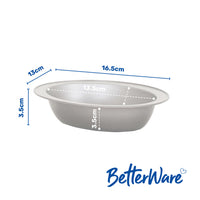 BetterWare Air Fryer Accessories Set of 2 x 16.5cm Premium Coated Oval Dishes