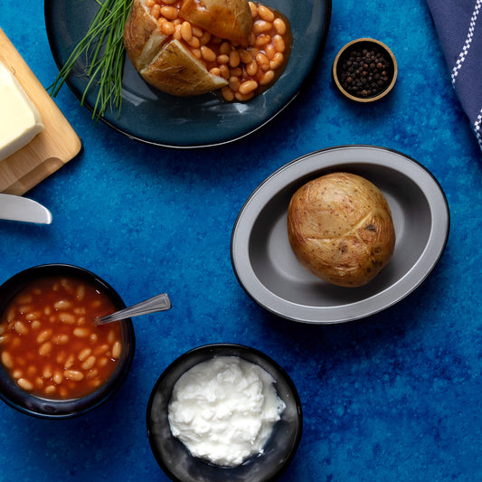 BetterWare Air Fryer Accessories Set of 2 x 16.5cm Premium Coated Oval Dishes