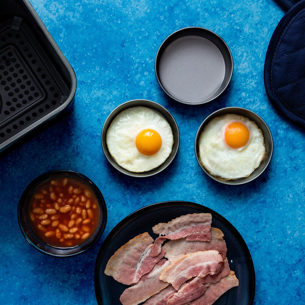 BetterWare Air Fryer Accessories Set of 4 x 10.5cm Premium Coated Round Tins