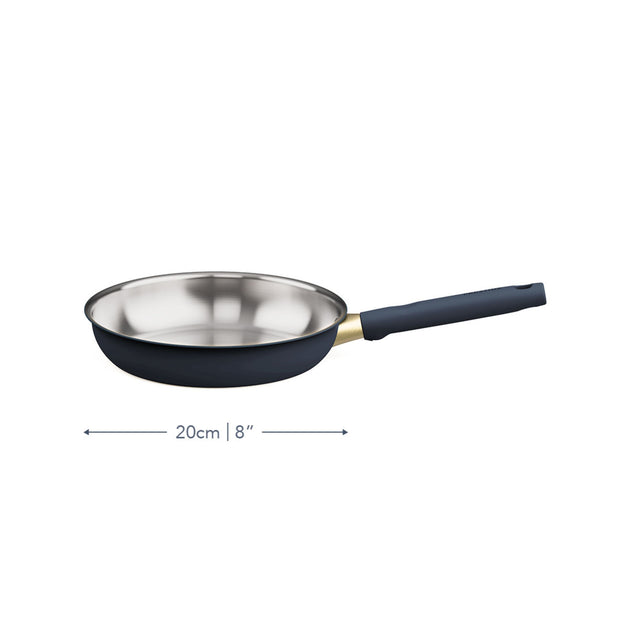 Prestige Stainless Steel Frying Pan 20cm French Navy
