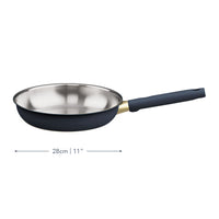 Prestige Stainless Steel Frying Pan 28cm French Navy