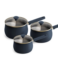 Prestige Stainless Steel 3 Piece Saucepan Set