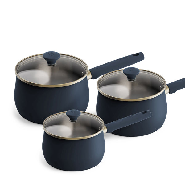 Prestige Stainless Steel 3 Piece Saucepan Set