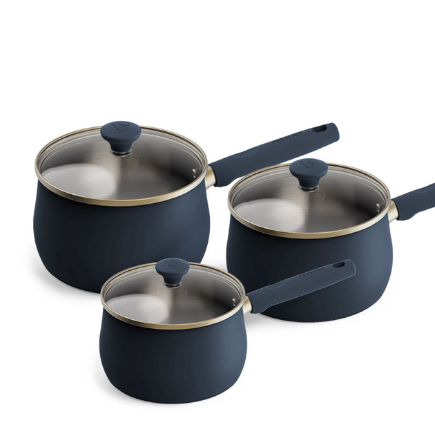 Prestige Stainless Steel 3 Piece Saucepan Set