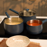 Prestige Stainless Steel 3 Piece Saucepan Set