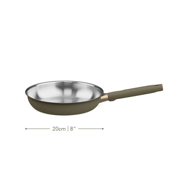 Prestige Stainless Steel Frying Pan 20cm Urban Olive