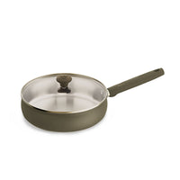Prestige Stainless Steel 24cm Deep Frying Pan with Lid