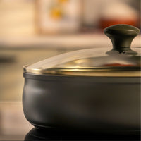 Prestige Stainless Steel 24cm Deep Frying Pan with Lid