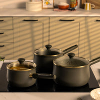 Prestige Stainless Steel 3 Piece Saucepan Set