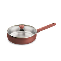Prestige Stainless Steel 24cm Deep Frying Pan with Lid